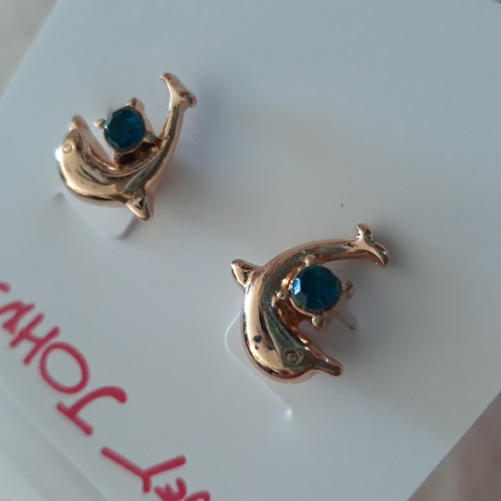 3x*Host Pick*Betsey Johnson dolphin earrings - Picture 6 of 11